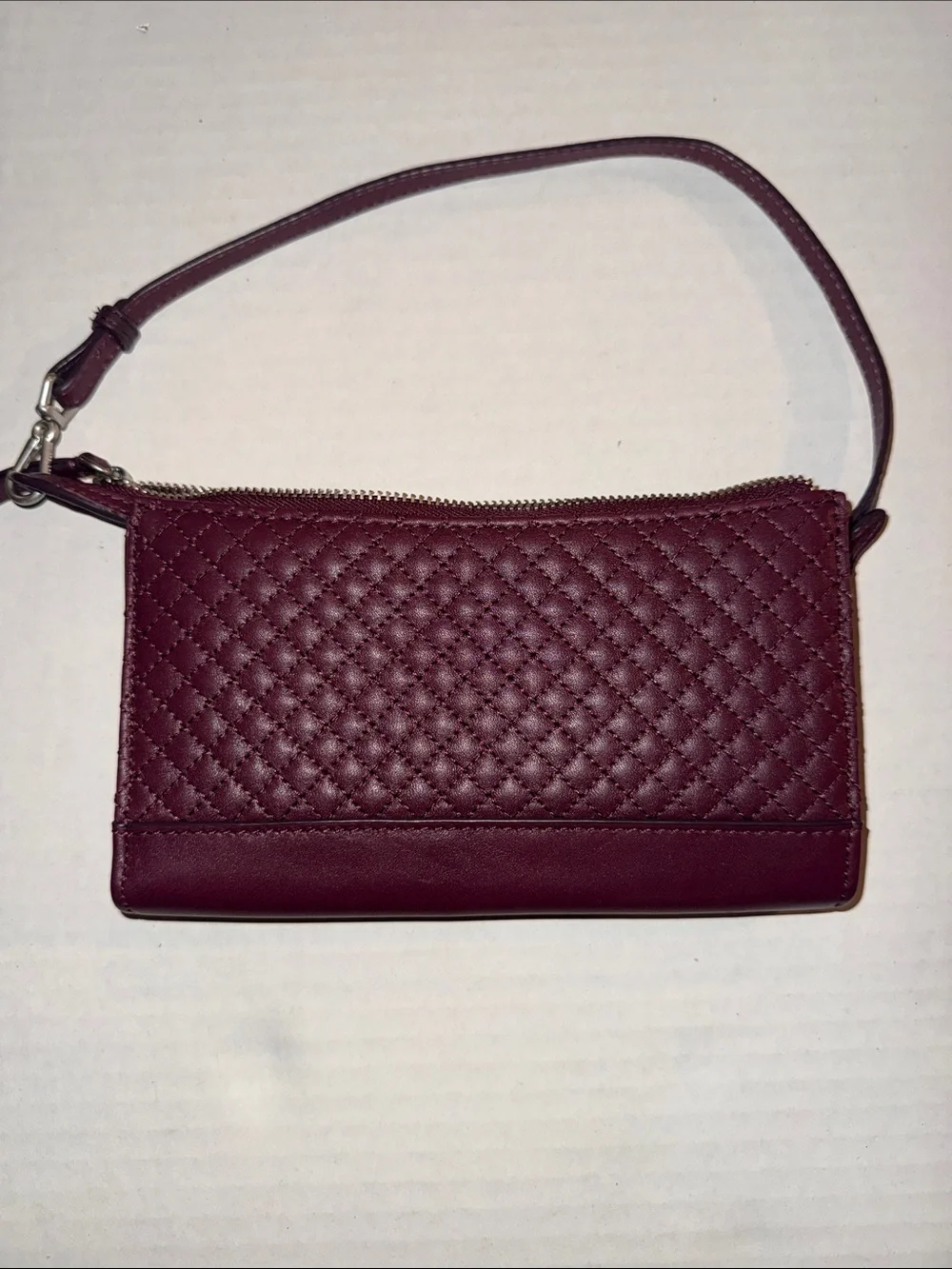 Vera Bradley Quilted Wristlet - Plum